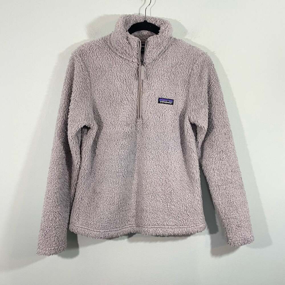 Patagonia Women's Light Grey Los Gatos Quarter Zip Pullover Sweater Size S